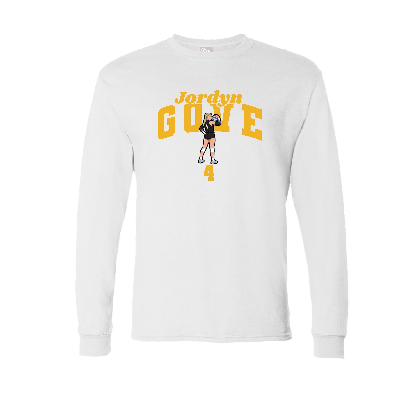 Long Sleeve Tee — Signature Arch in White