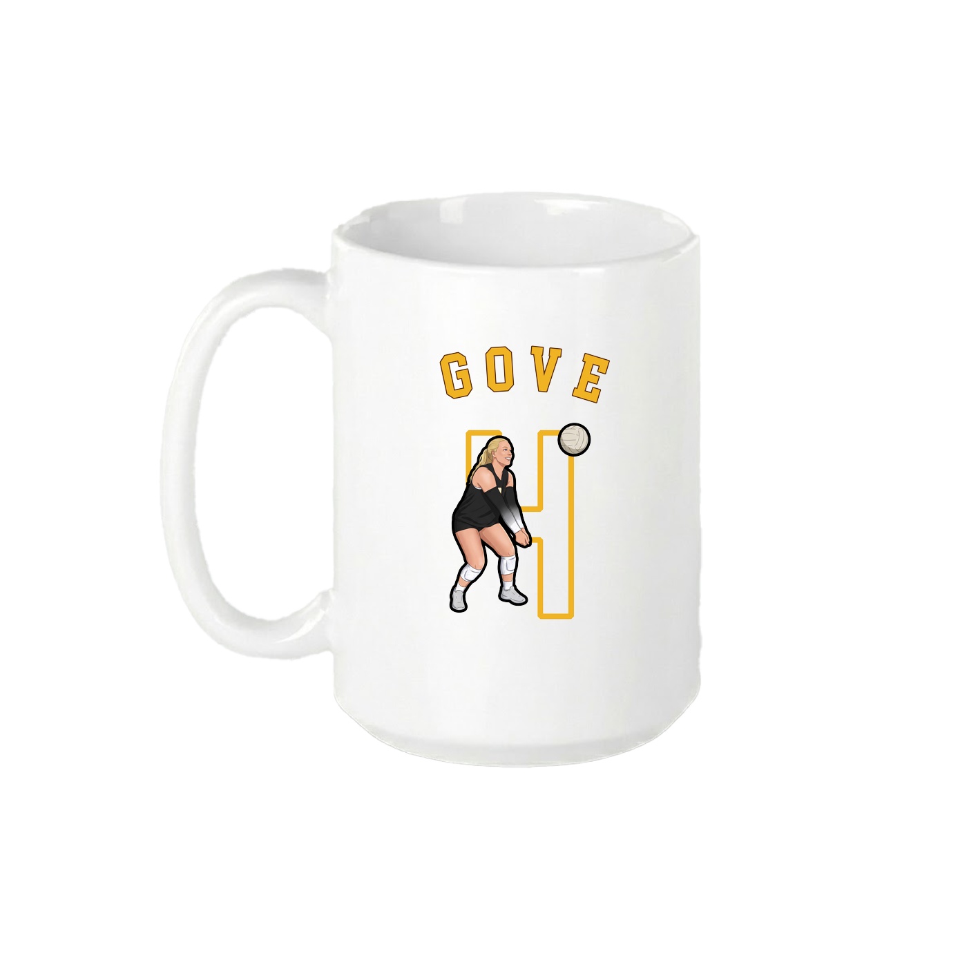 15oz Coffee Mug — Shirsey Arch in White