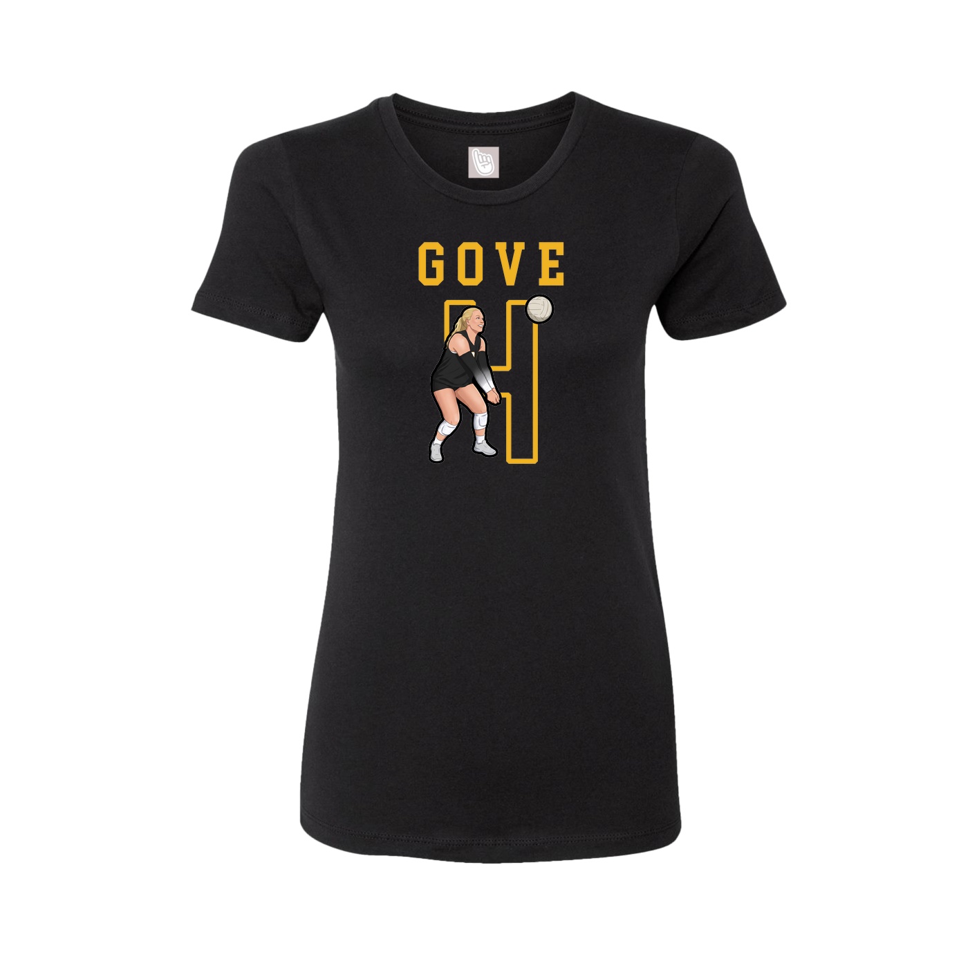 Fitted Women's Tee — Shirsey in Black