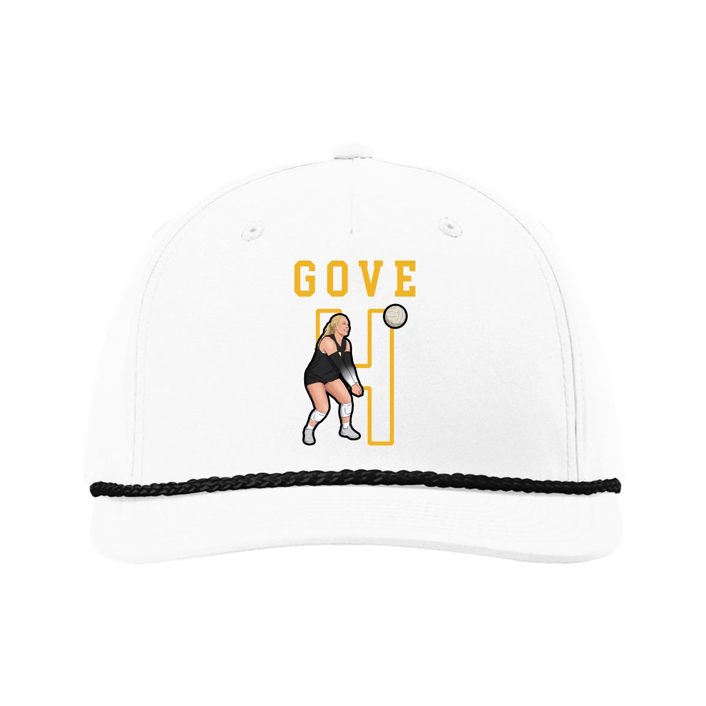 Five-Panel Classic Rope Cap — Shirsey in White