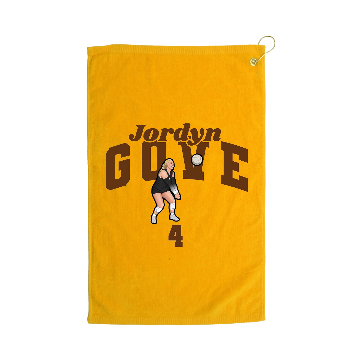 Golf Towel — Signature Arch in Gold