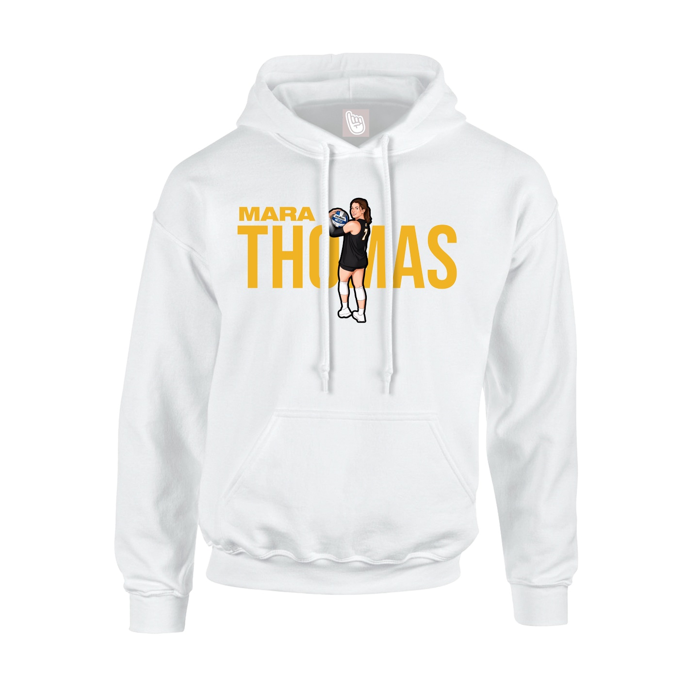 Hoodie — Player Name in White