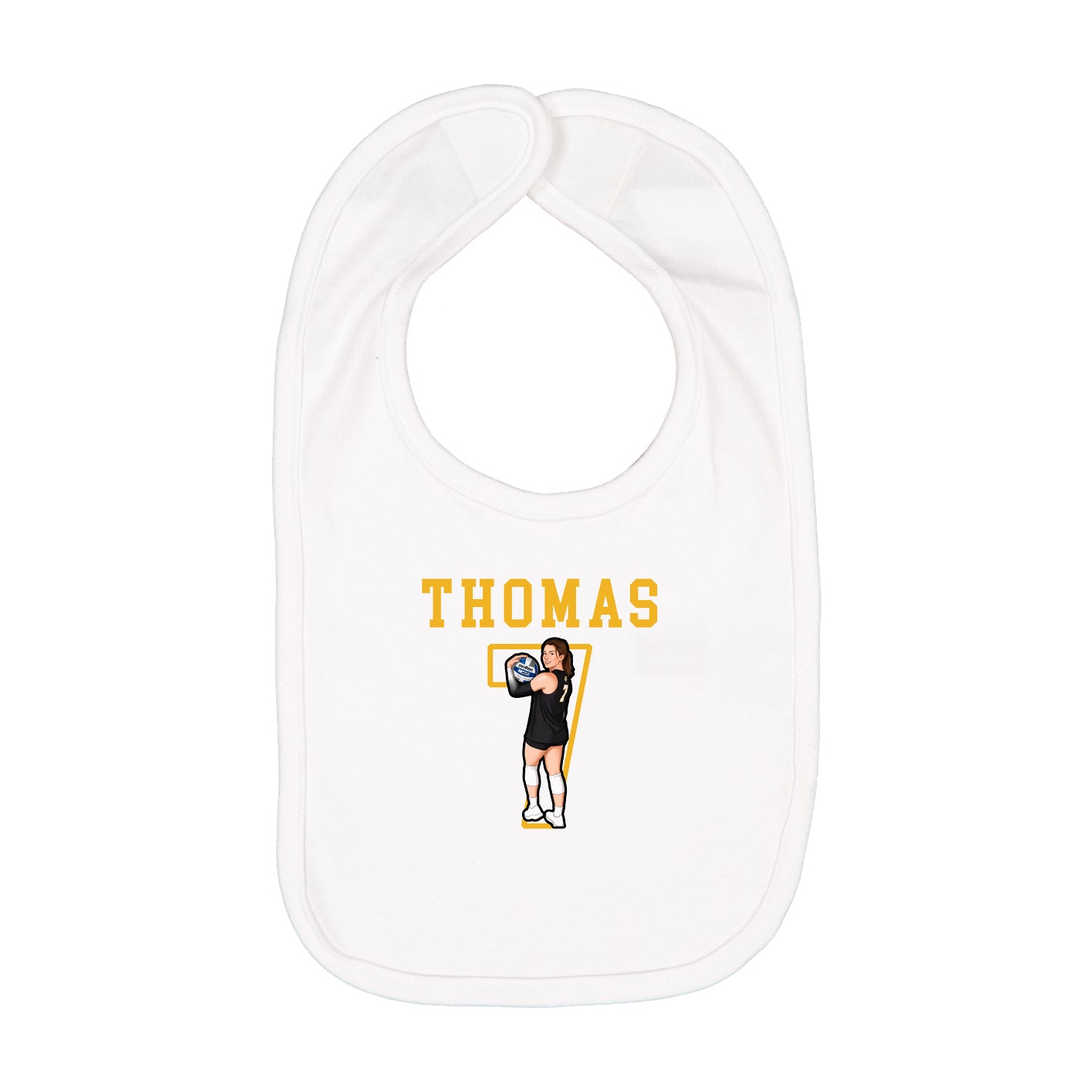 Infant Bib — Shirsey in White