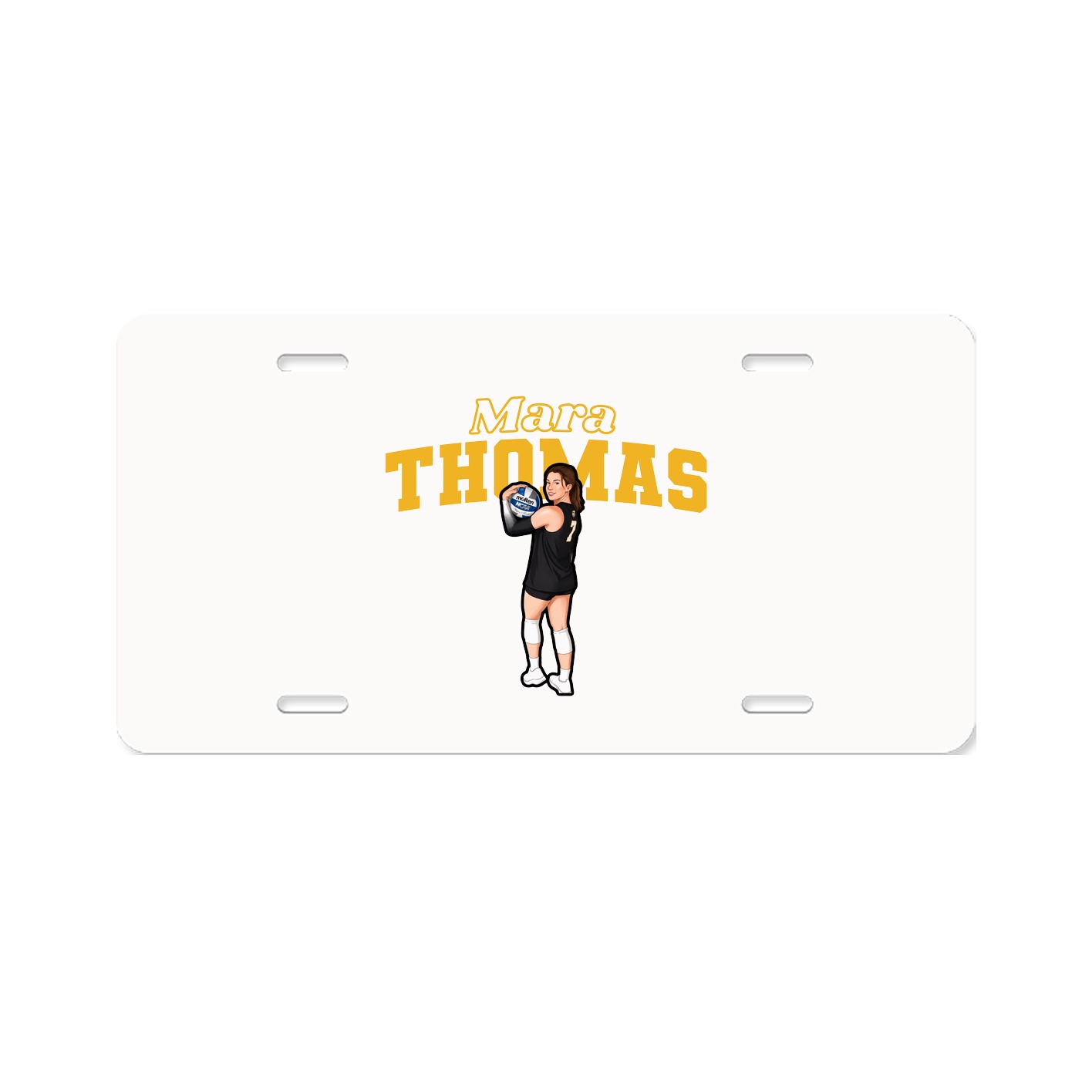 License Plate — Name Arch in Classic