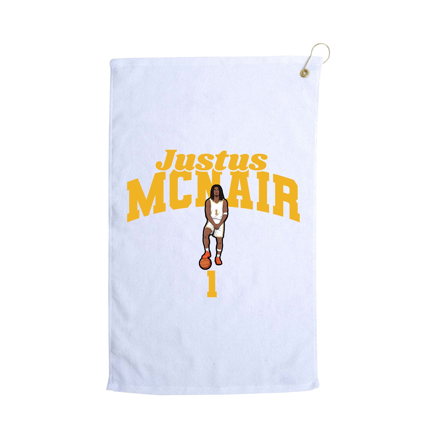 Golf Towel — Signature Arch in White