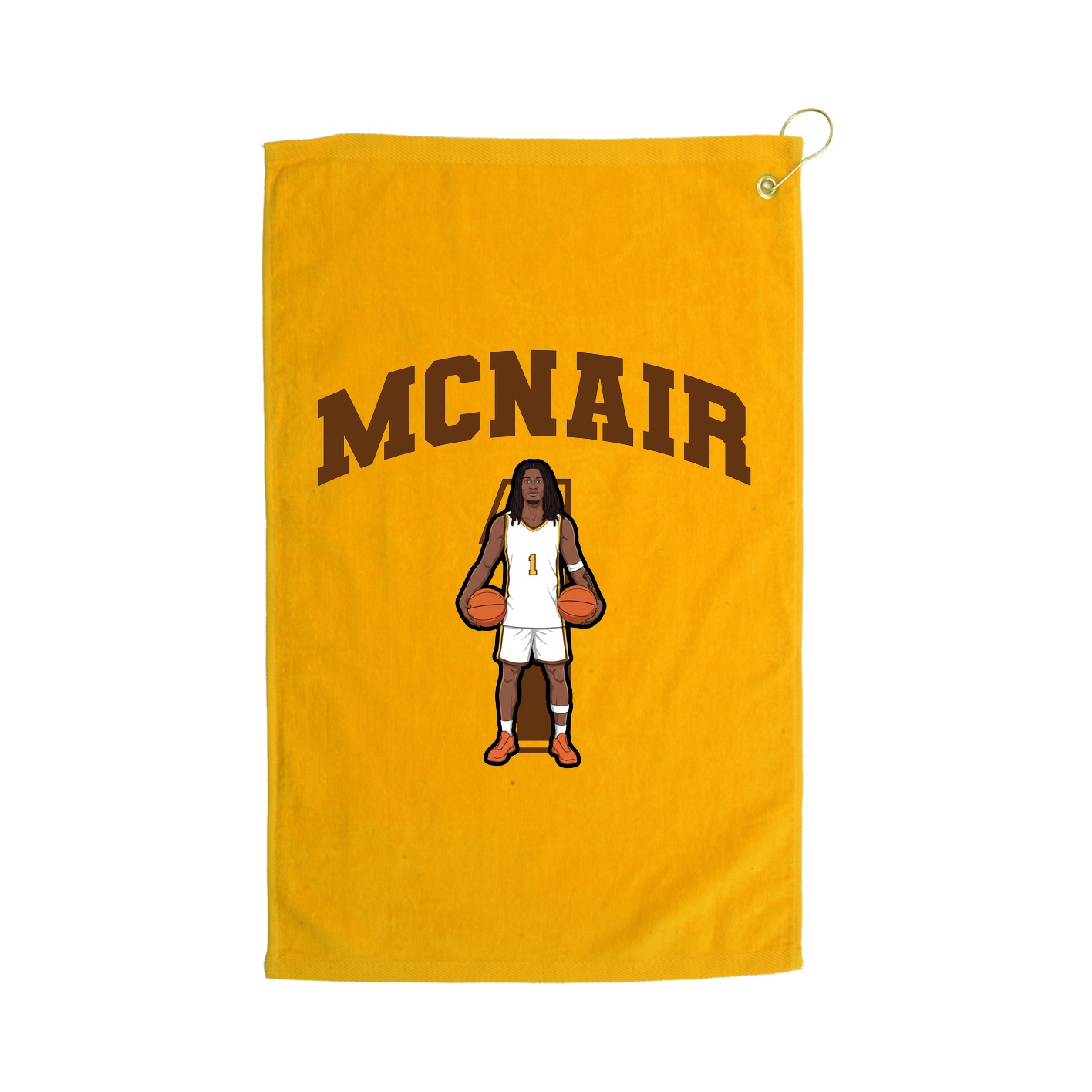 Golf Towel — Number in Gold