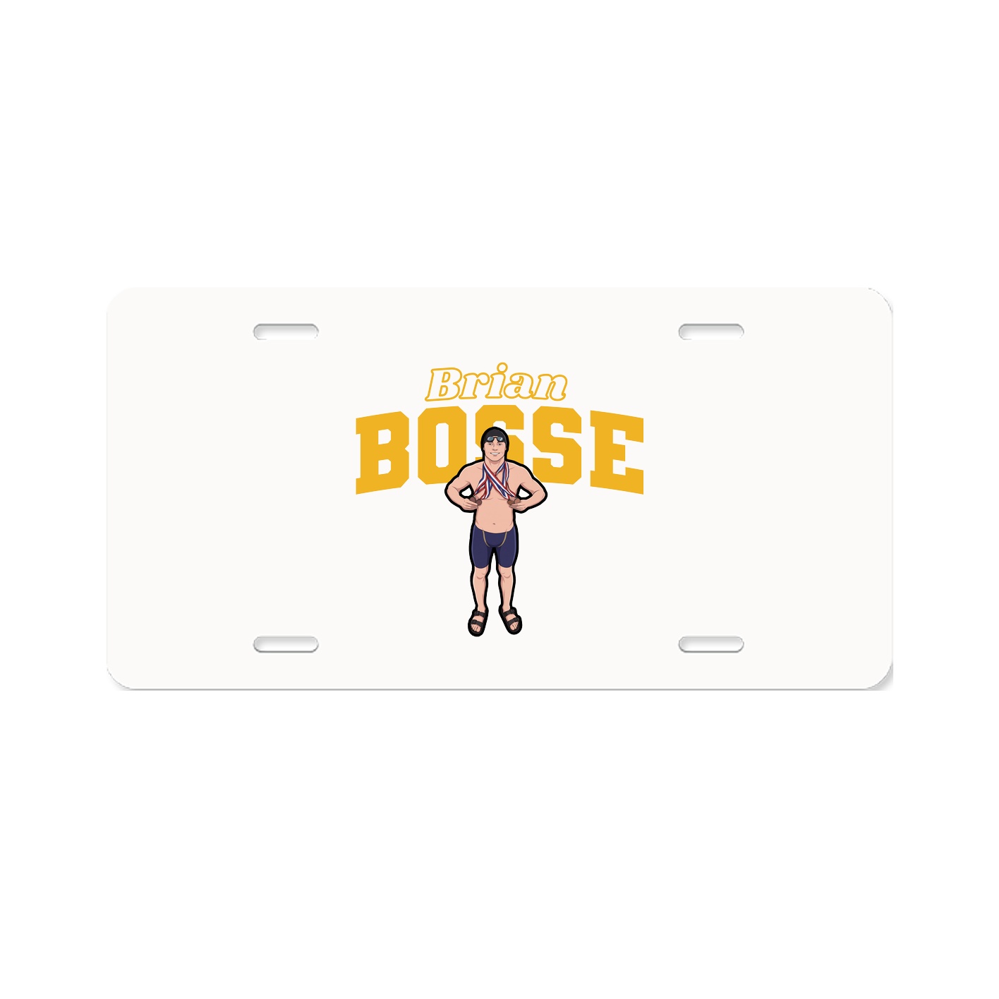 License Plate — Name Arch in Classic