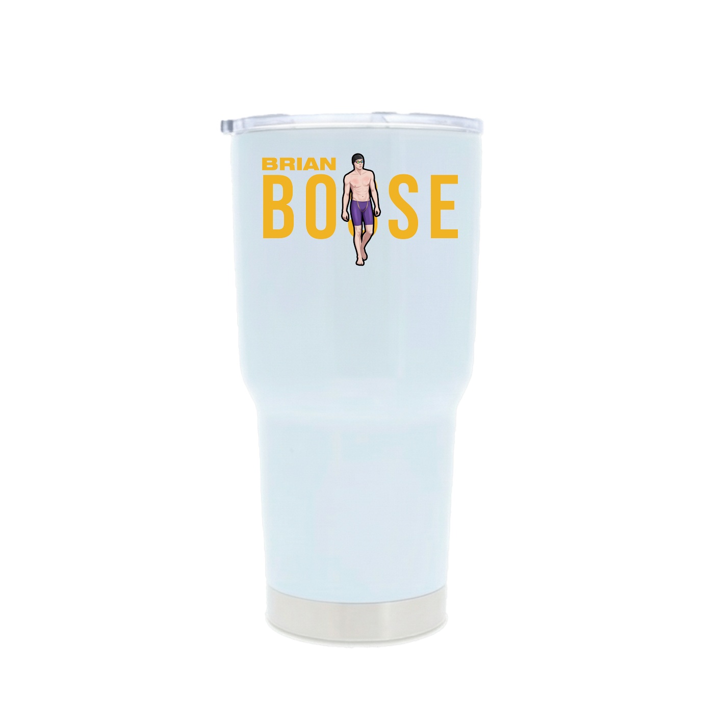 30oz Stainless Steel Tumbler — Player Name in White