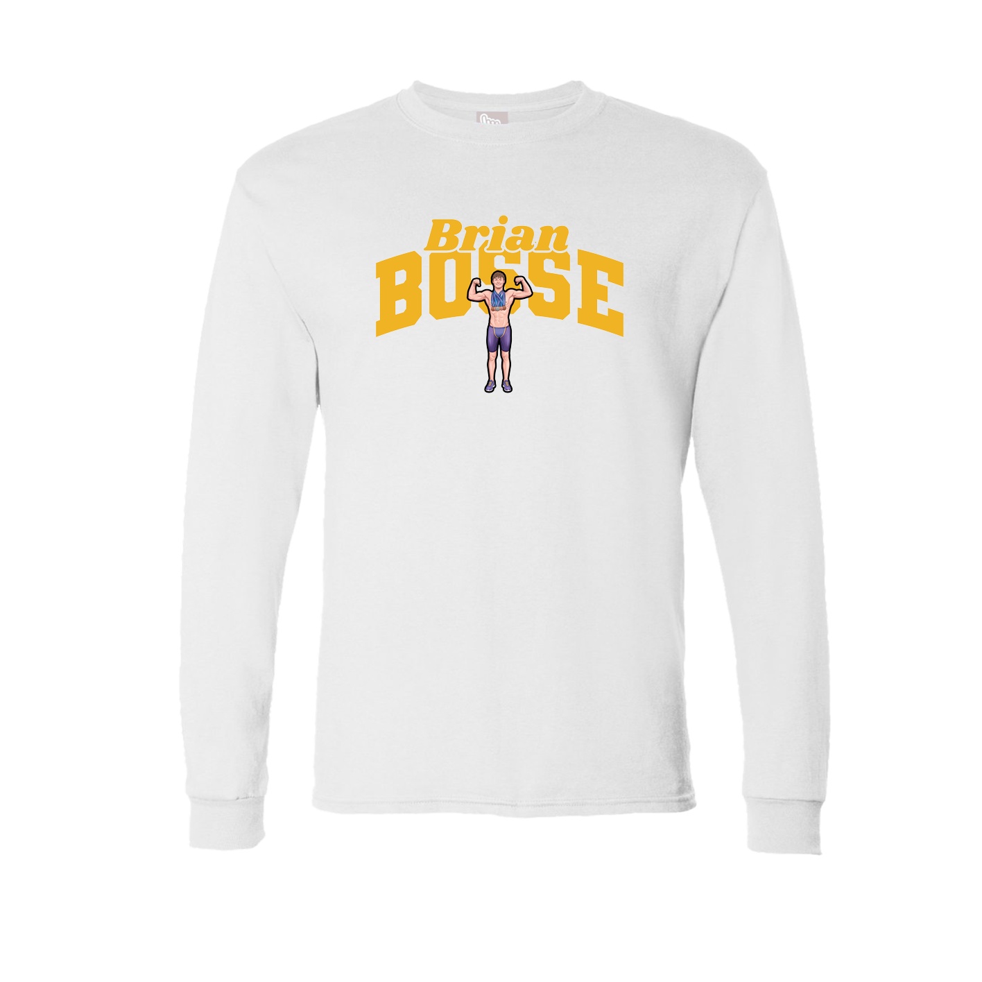 Long Sleeve Tee — Signature Arch in White