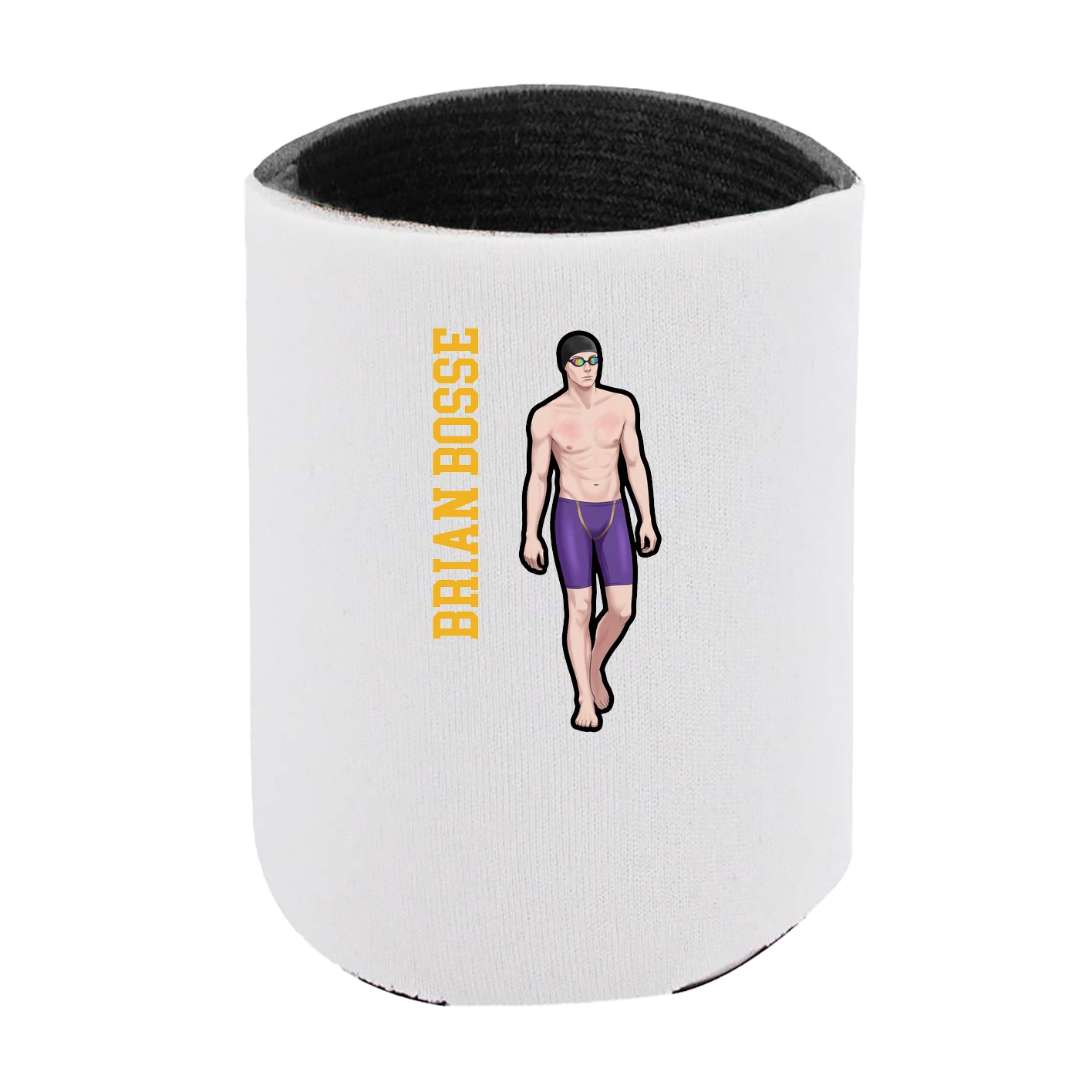 Can Holder — Name Vertical in White
