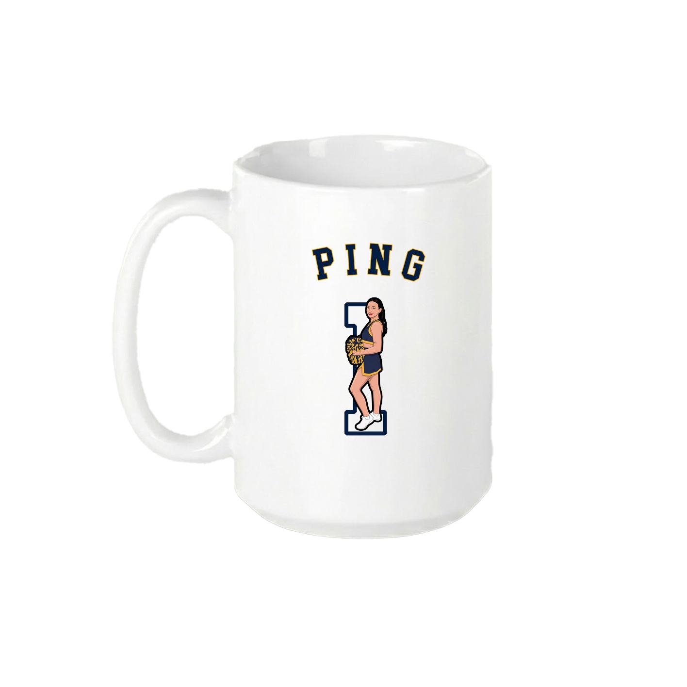 15oz Coffee Mug — Shirsey Arch in White