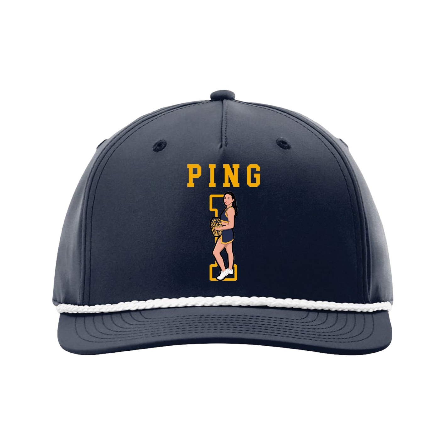 Five-Panel Classic Rope Cap — Shirsey in Navy