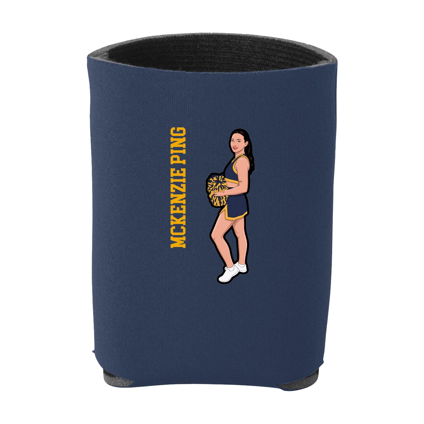Can Holder — Name Vertical in Navy
