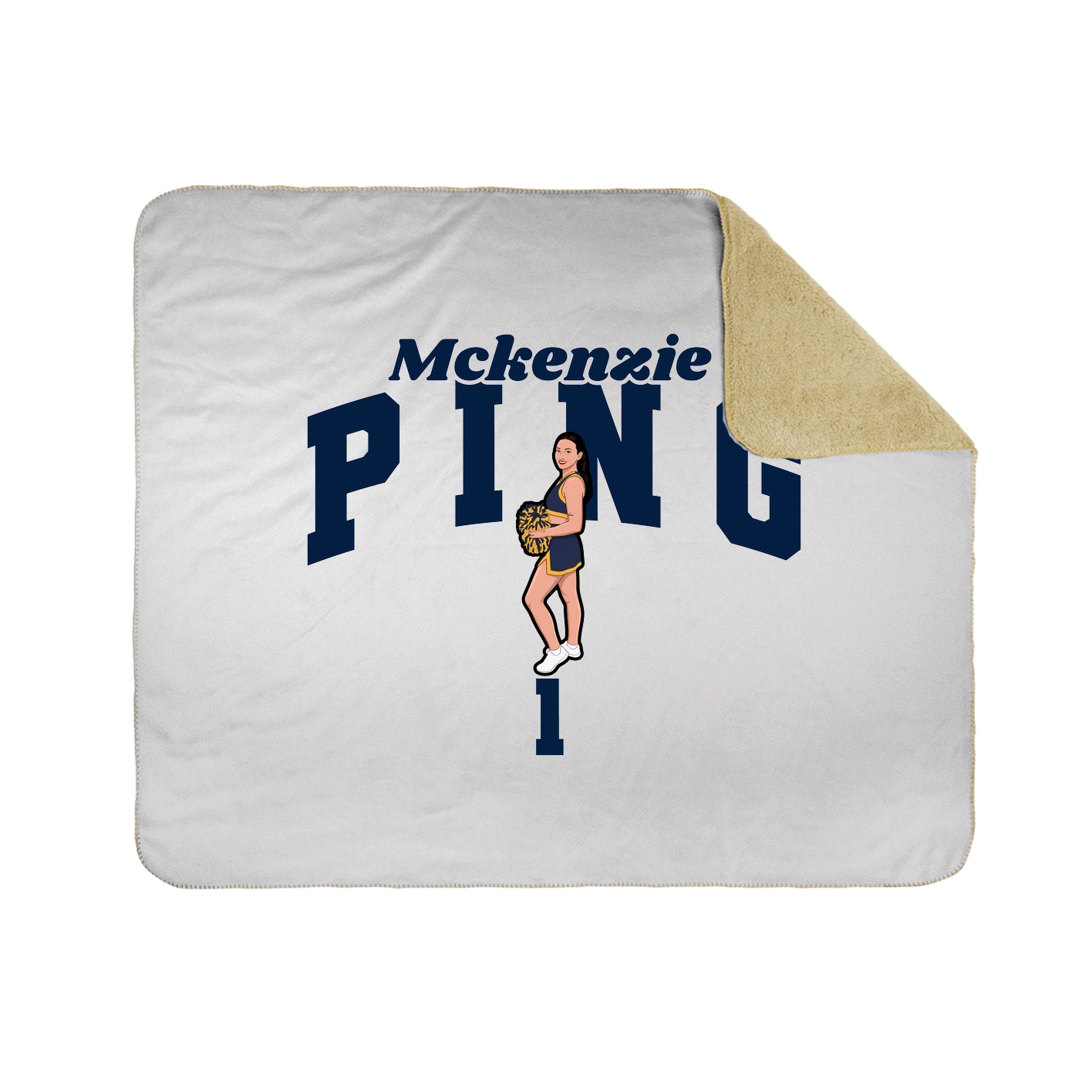 Throw Blanket — Signature Arch in White