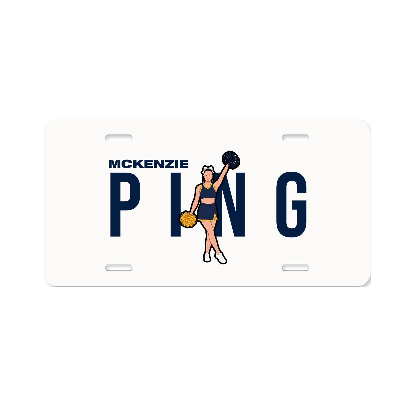 License Plate — Player Name in Classic