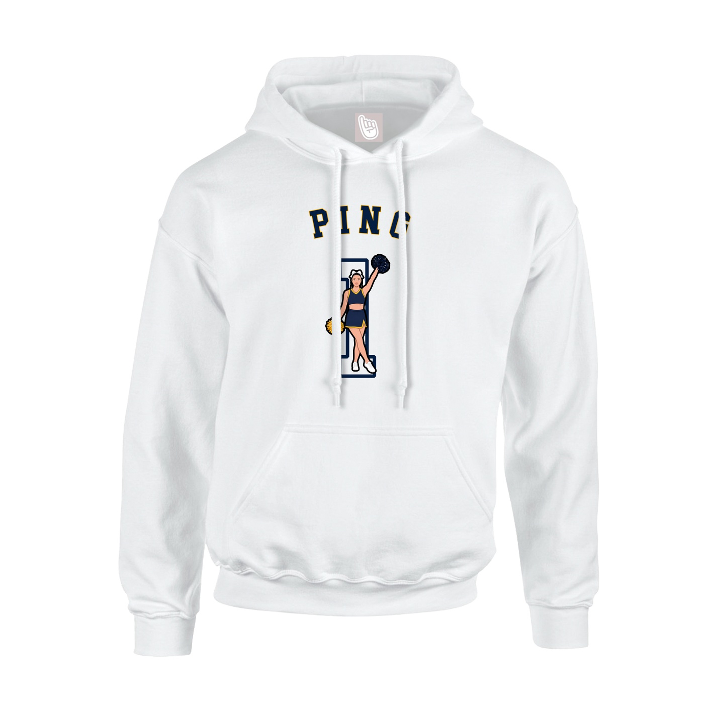 Hoodie — Shirsey Arch in White