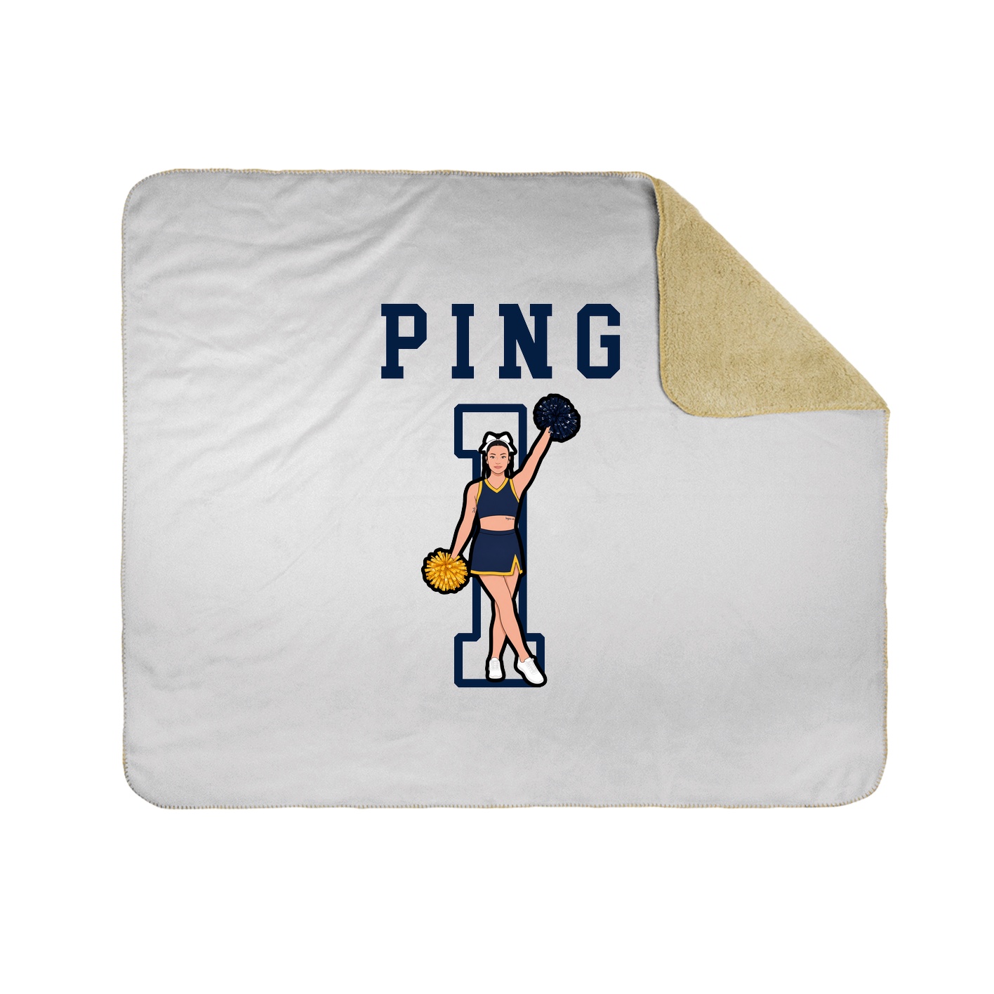 Throw Blanket — Shirsey in White