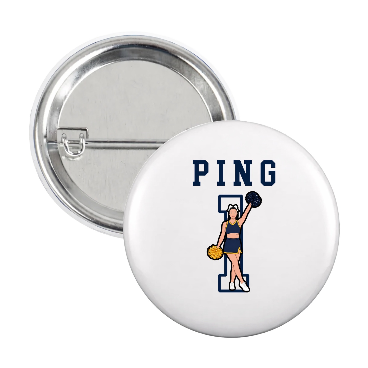 Game Day Button — Shirsey in White