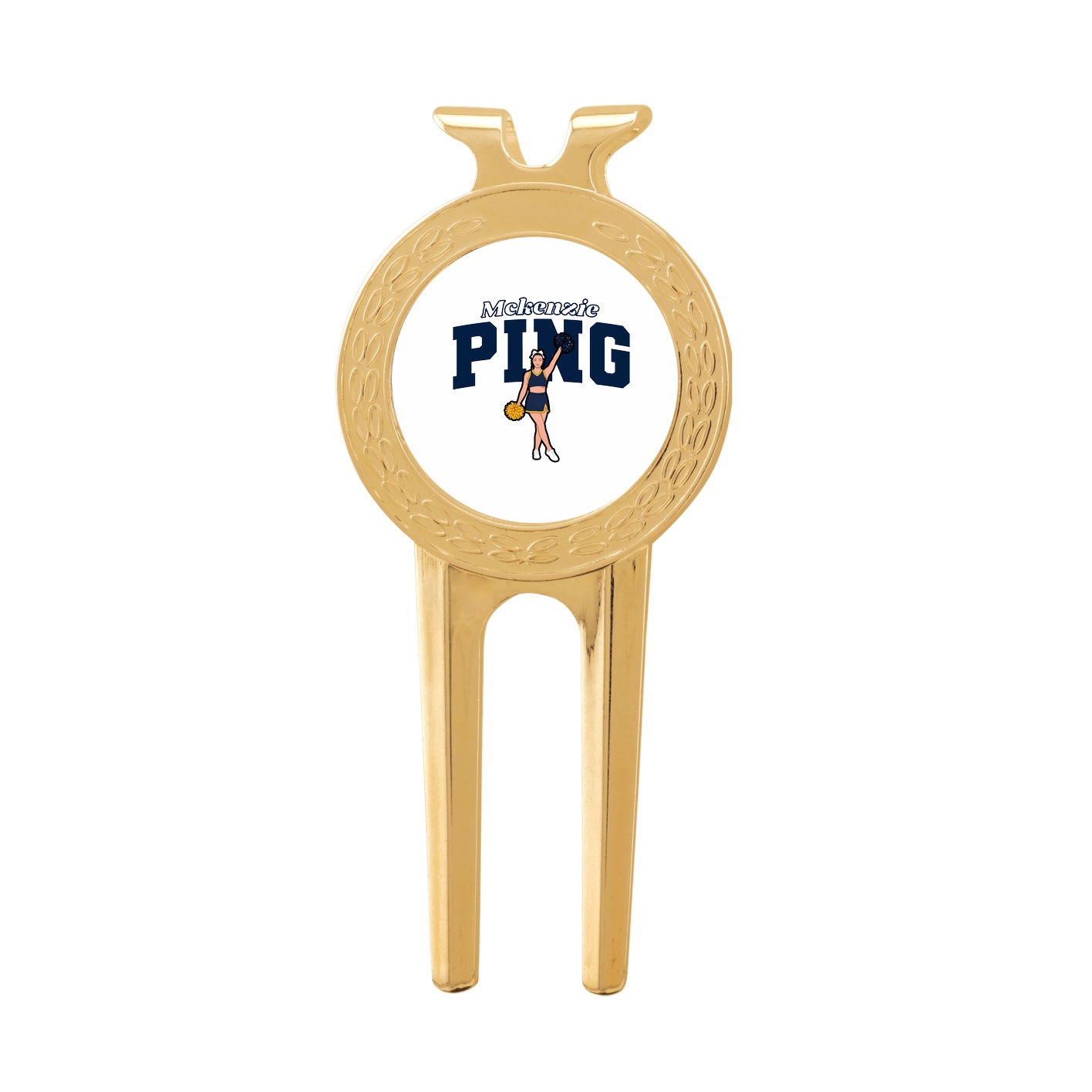 Divot Tool with Ball Marker — Name Arch in Classic