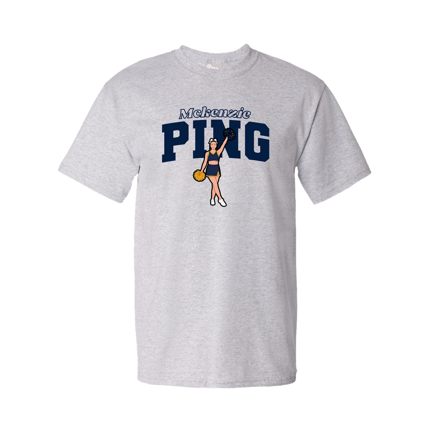 Tee — Name Arch in Grey