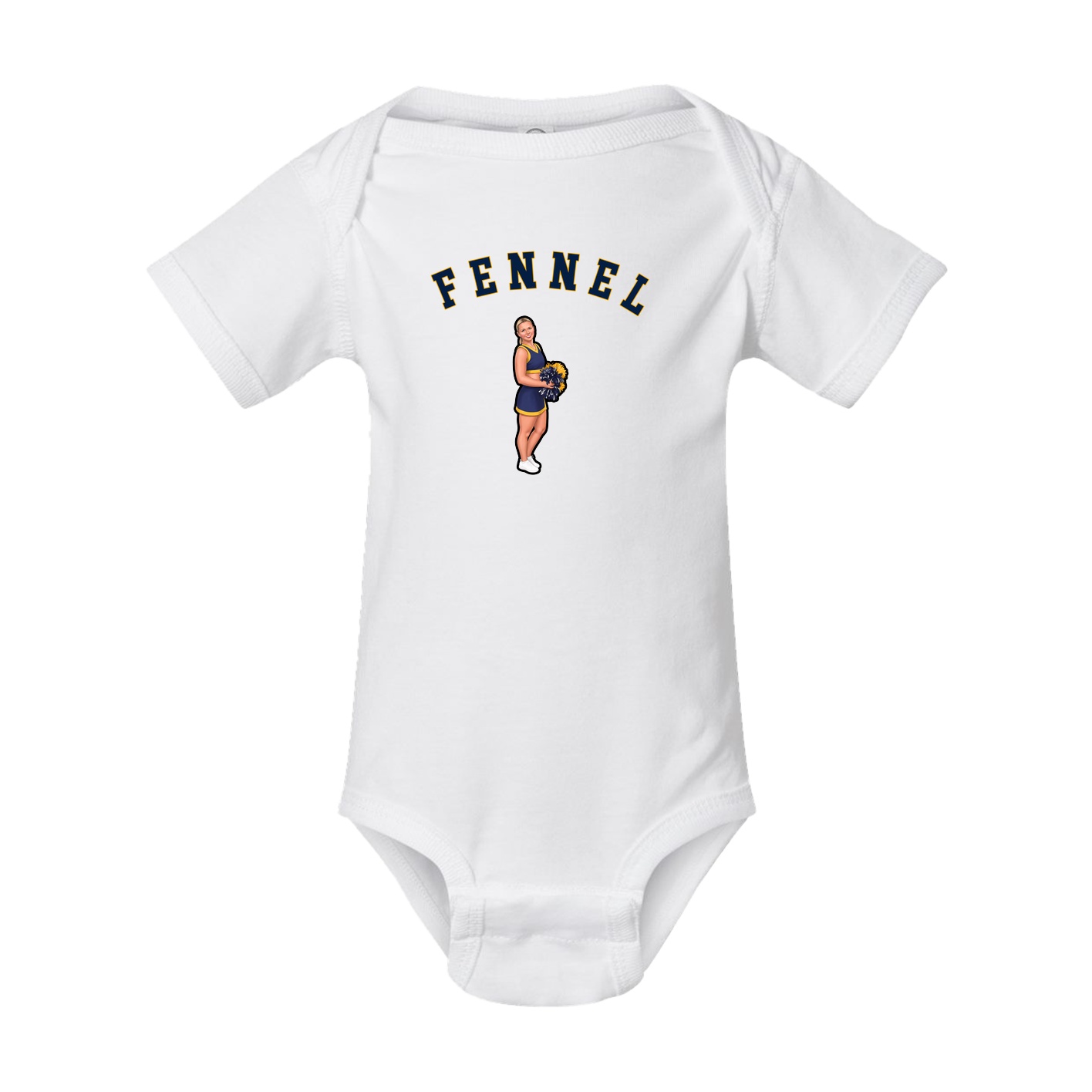 Baby Onesie — Shirsey Arch in White