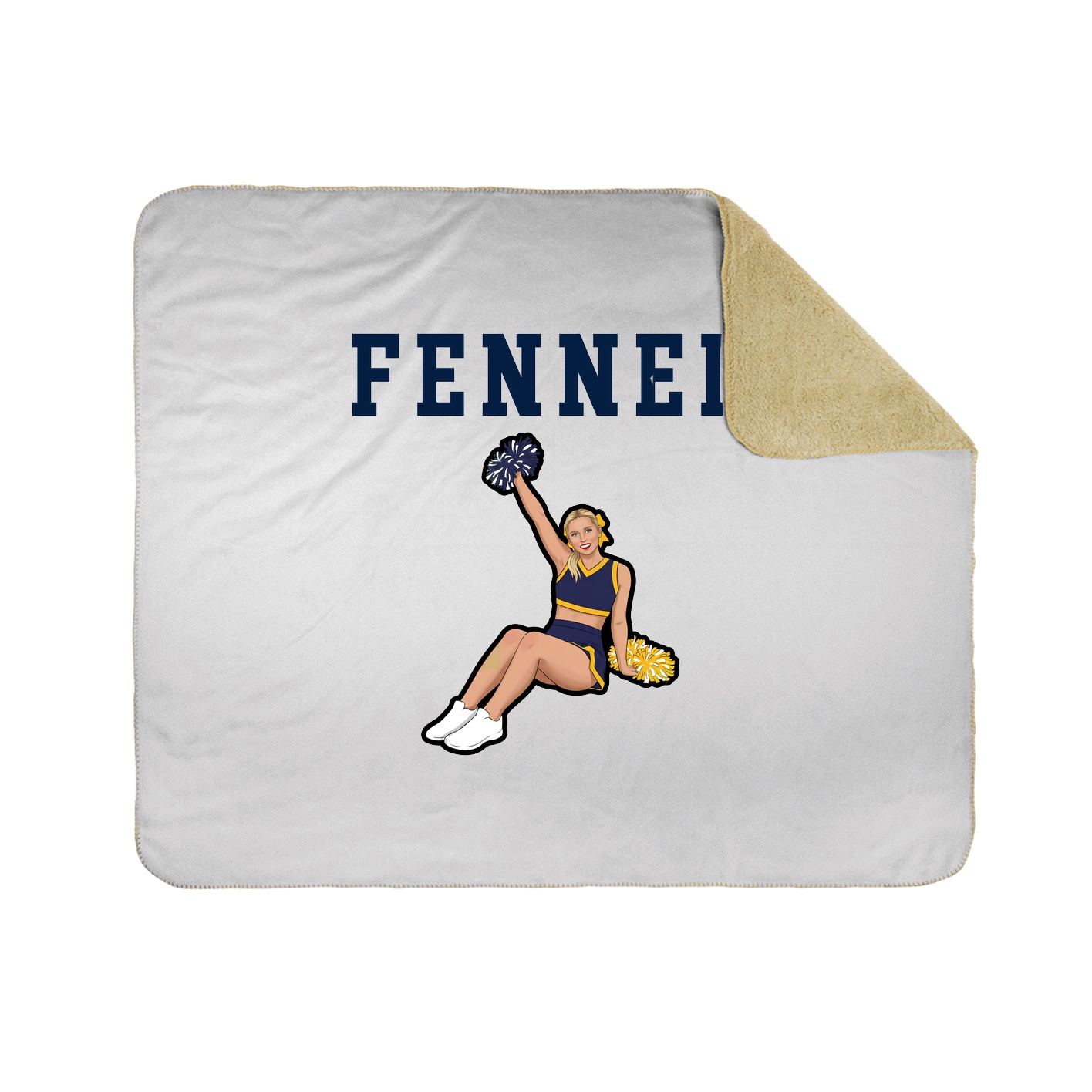 Throw Blanket — Shirsey in White
