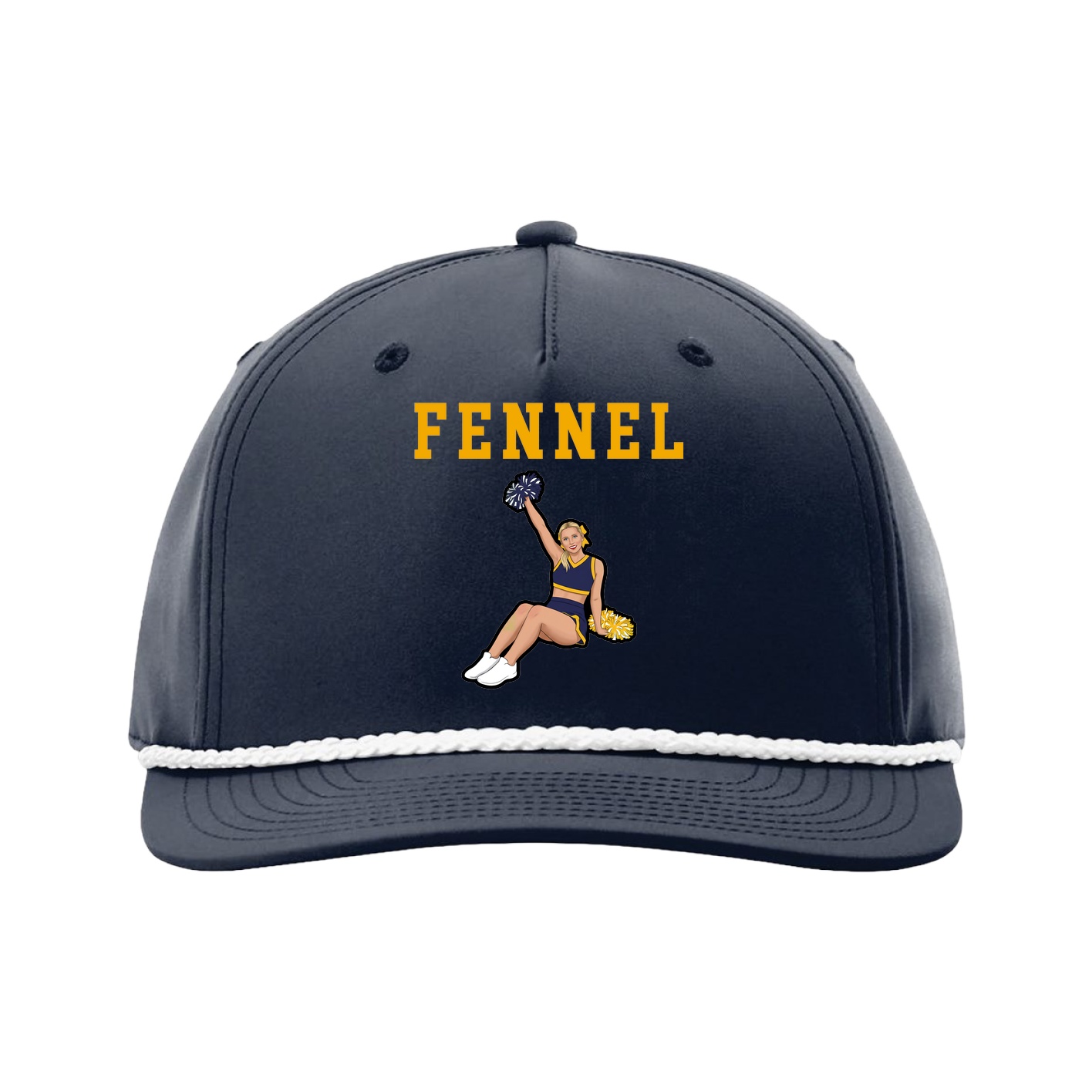 Five-Panel Classic Rope Cap — Shirsey in Navy