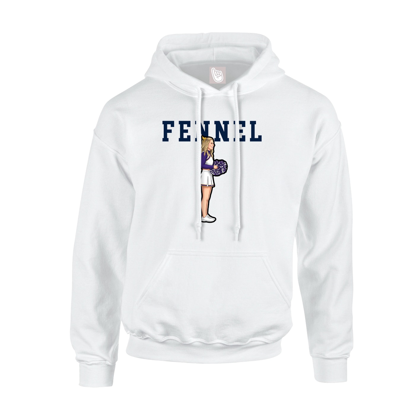 Hoodie — Shirsey in White