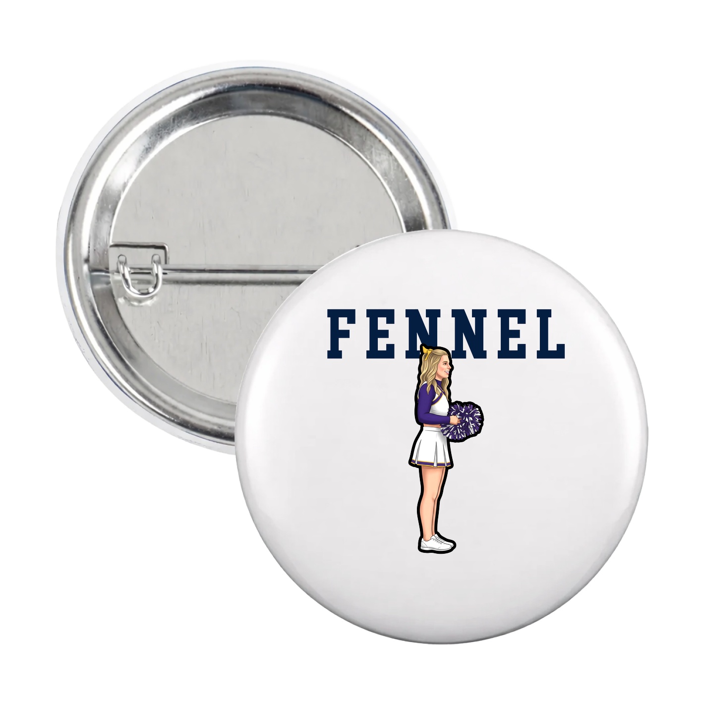 Game Day Button — Shirsey in White