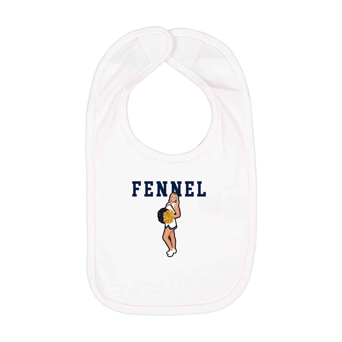 Infant Bib — Shirsey in White
