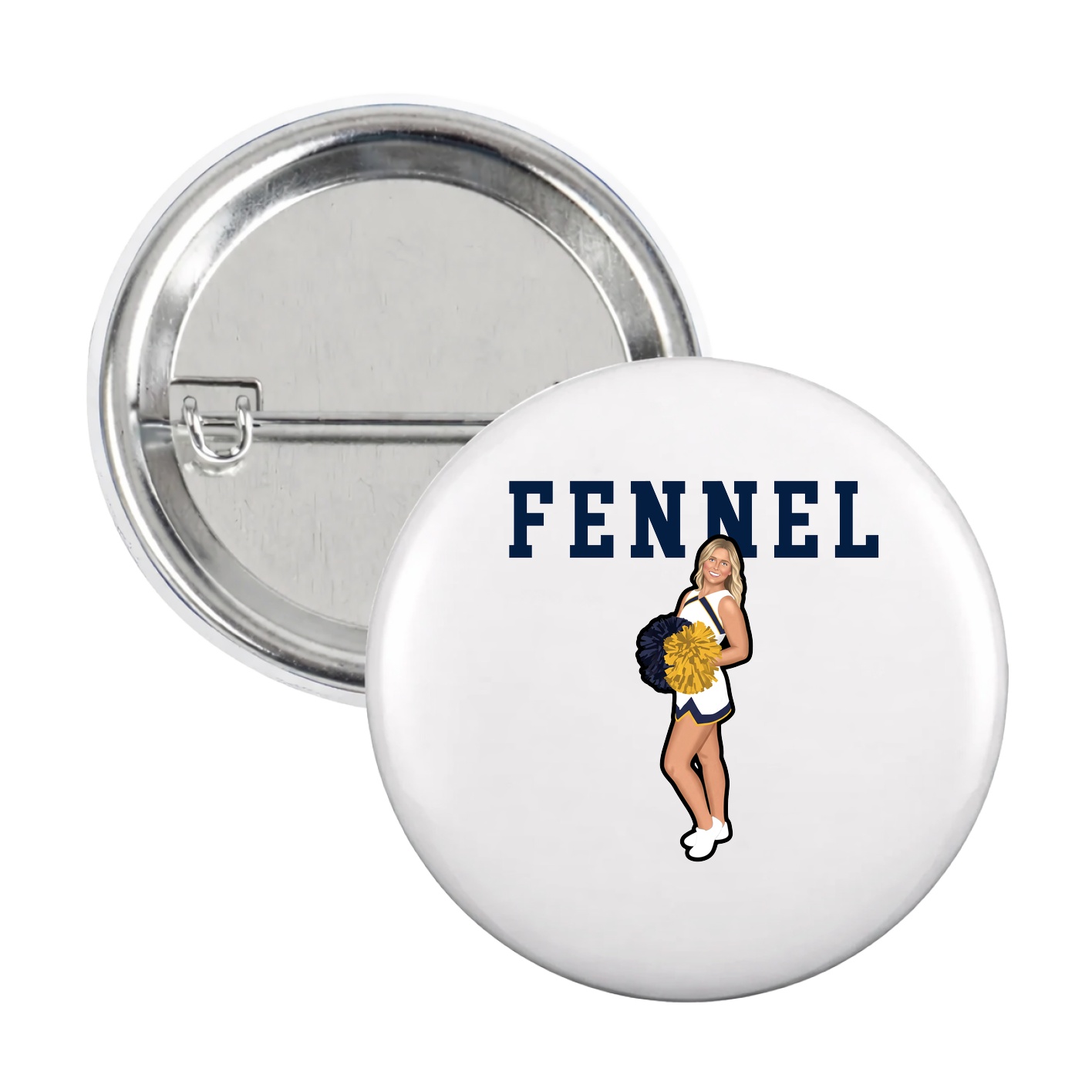 Game Day Button — Shirsey in White