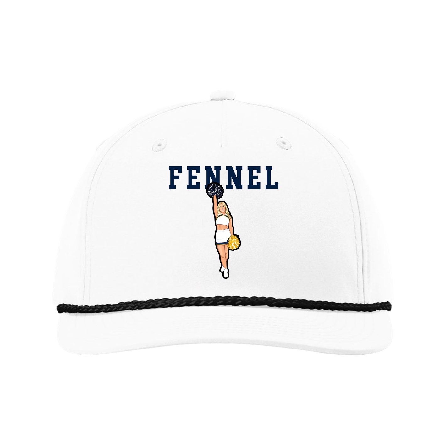 Five-Panel Classic Rope Cap — Shirsey in White
