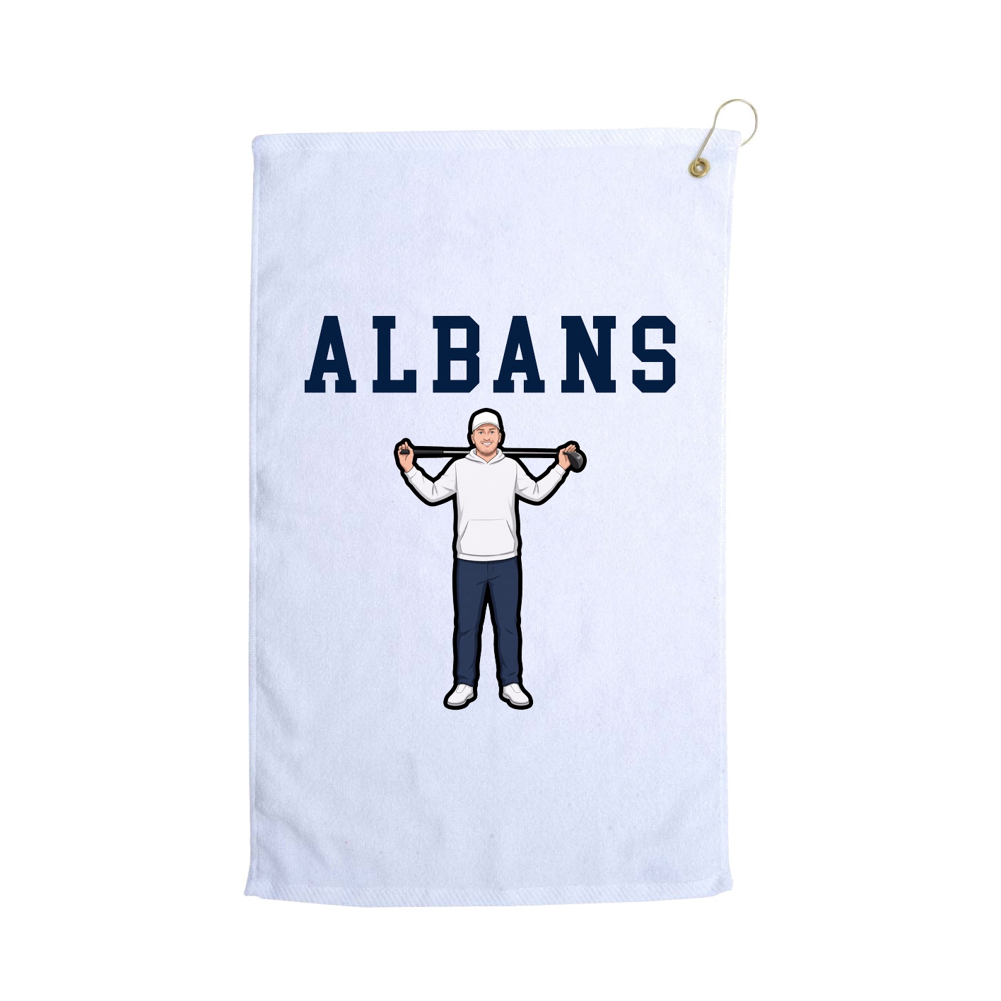 Golf Towel — Shirsey in White
