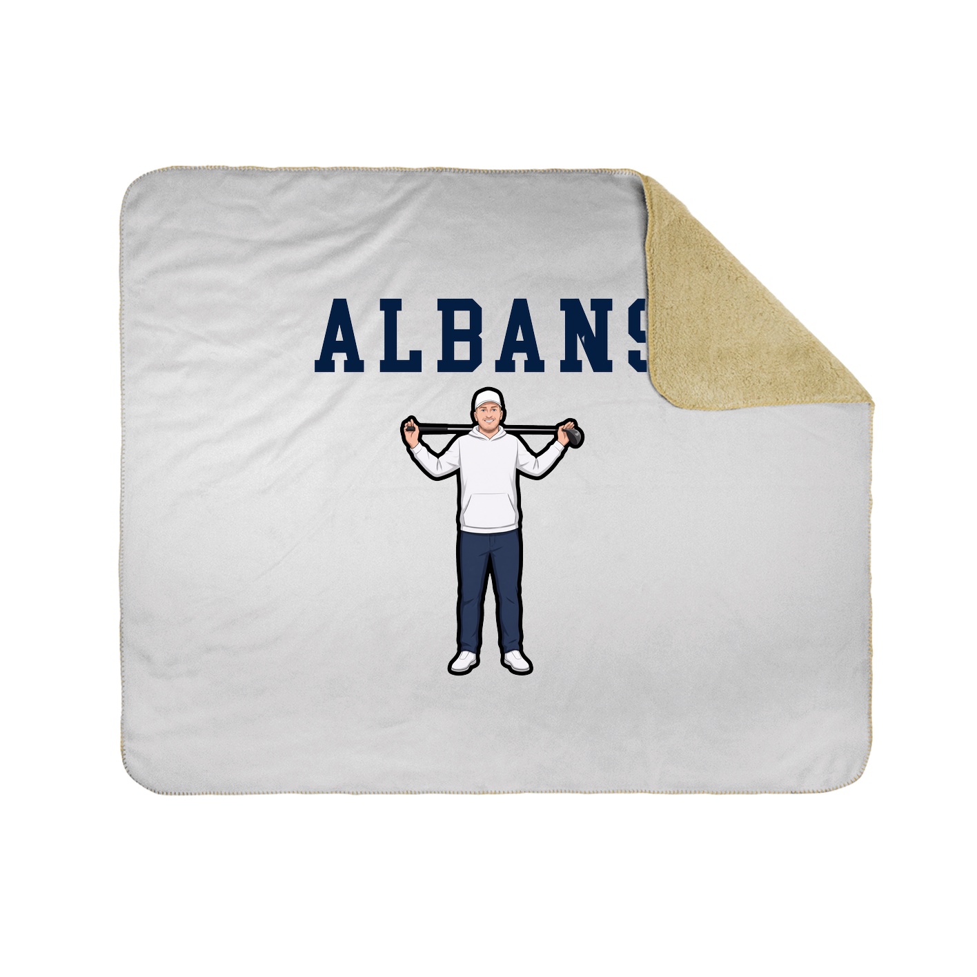 Throw Blanket — Shirsey in White