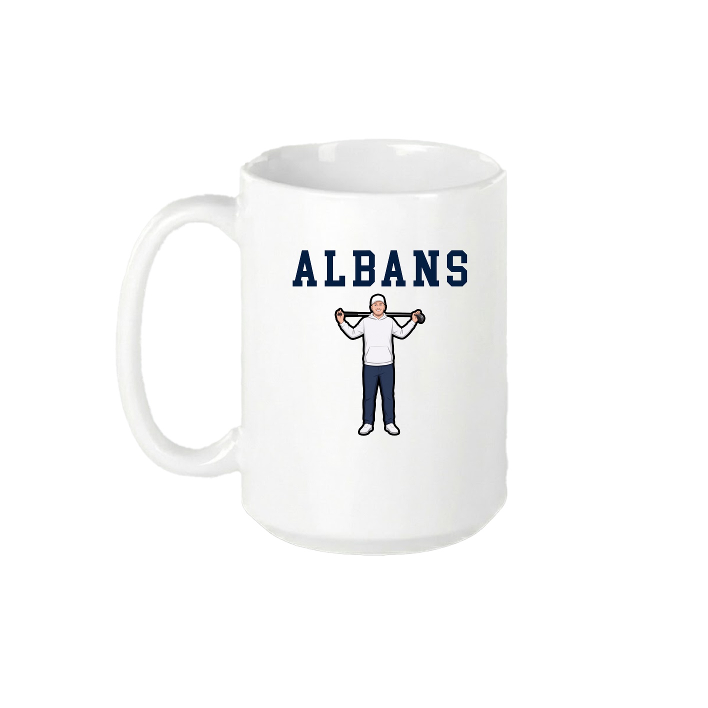 15oz Coffee Mug — Shirsey in White