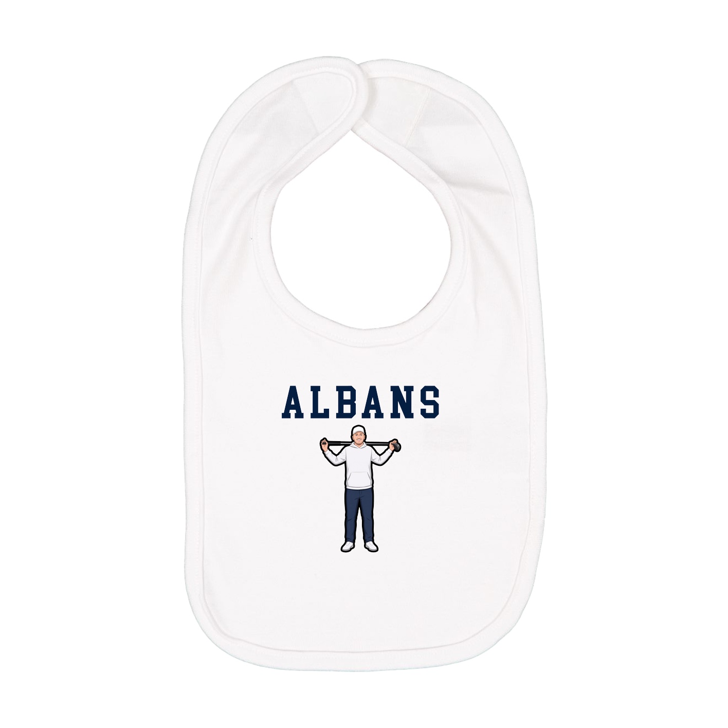 Infant Bib — Shirsey in White
