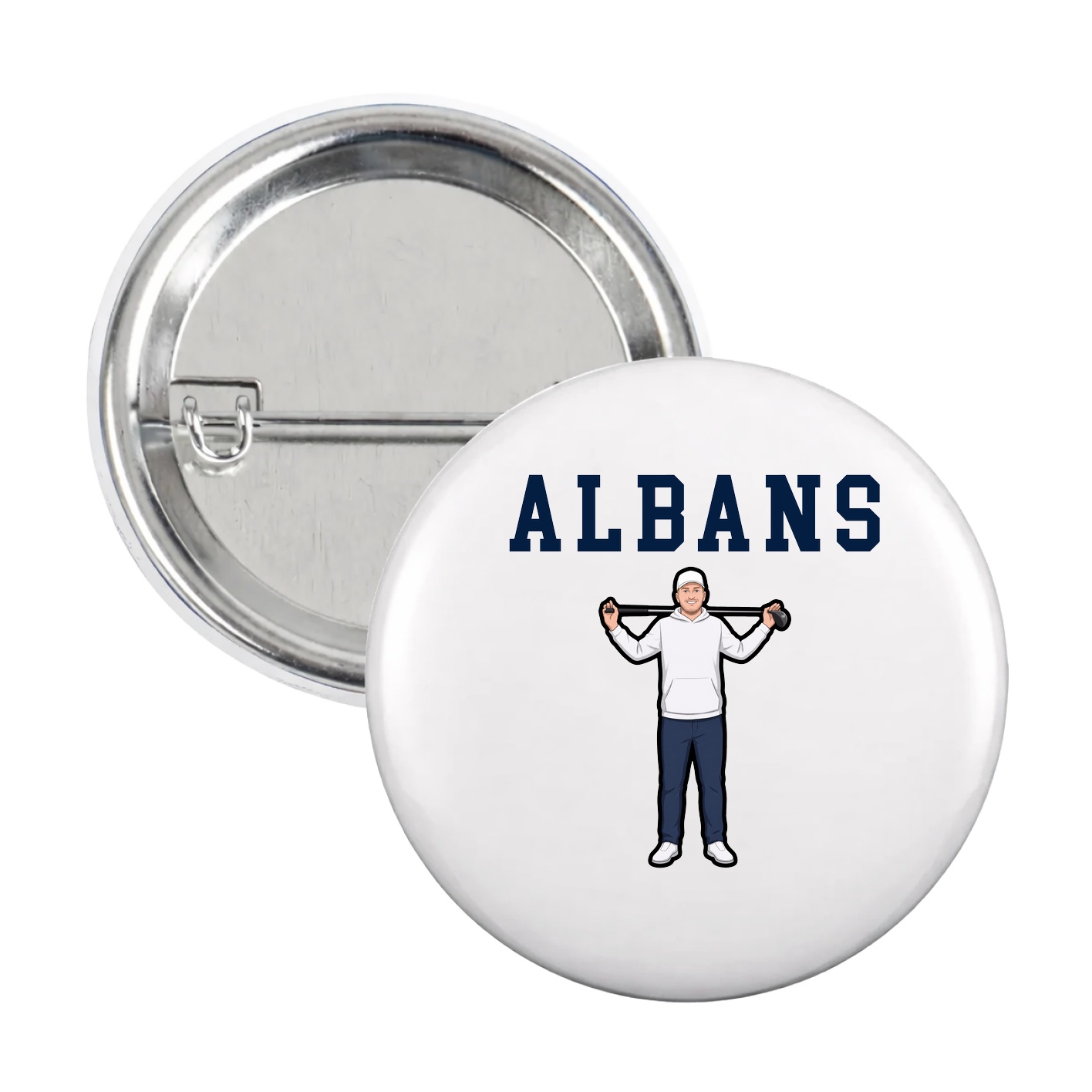 Game Day Button — Shirsey in White
