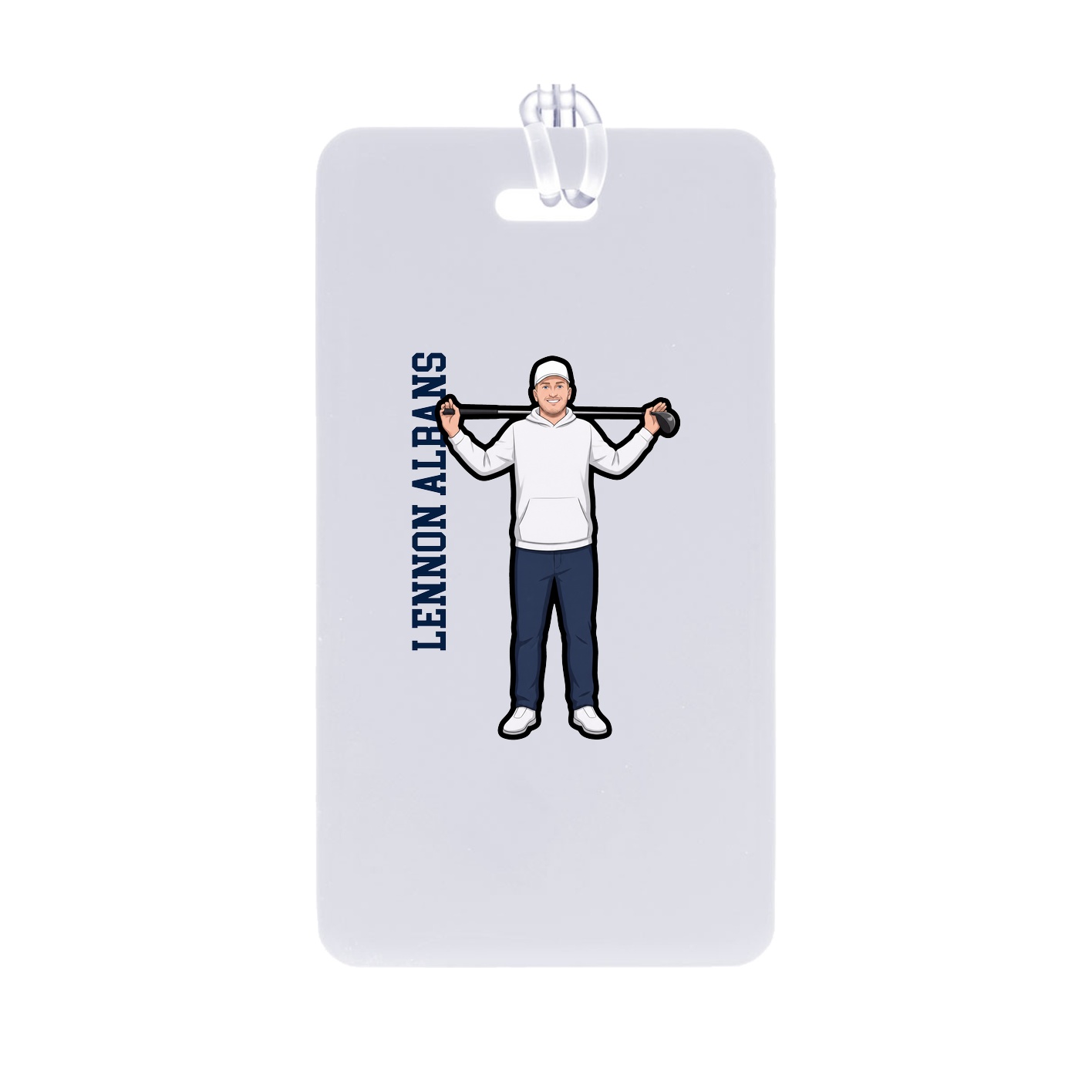 Bag Tag — Name Vertical in Classic