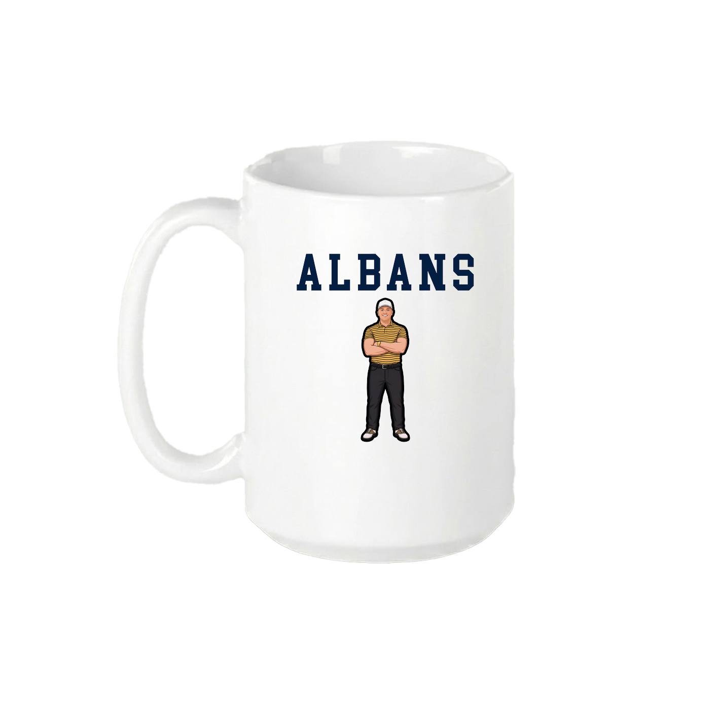 15oz Coffee Mug — Shirsey in White