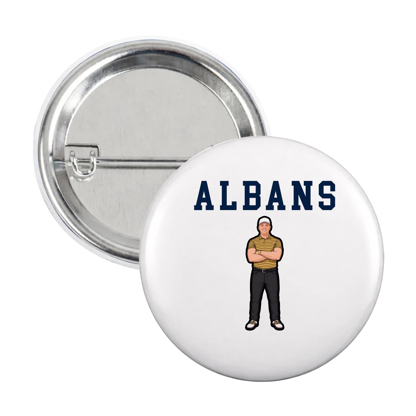 Game Day Button — Shirsey in White