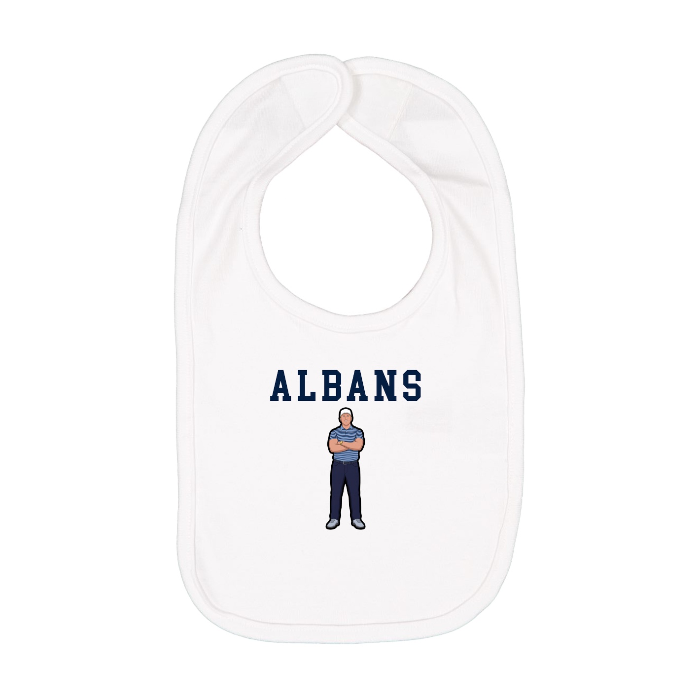 Infant Bib — Shirsey in White