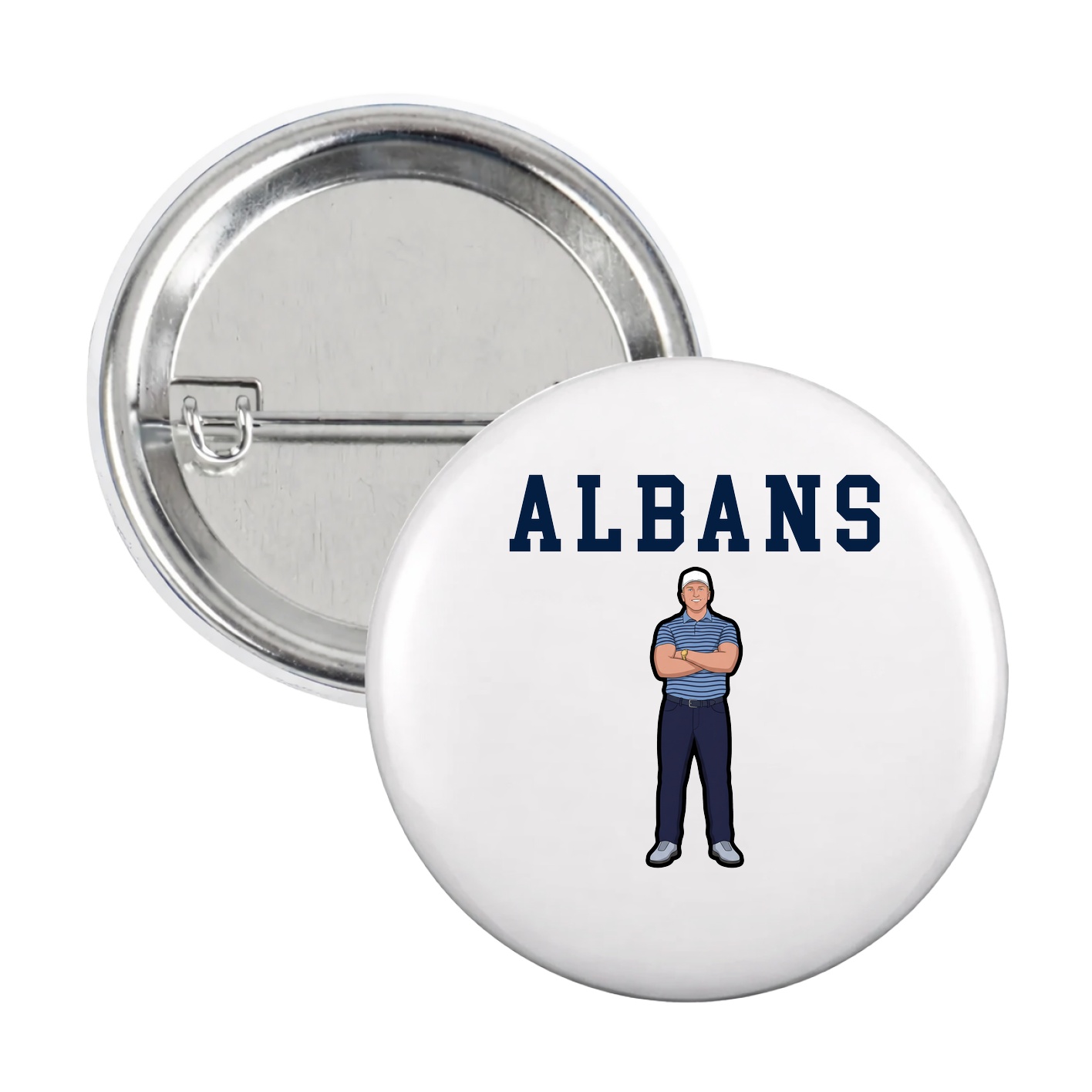 Game Day Button — Shirsey in White