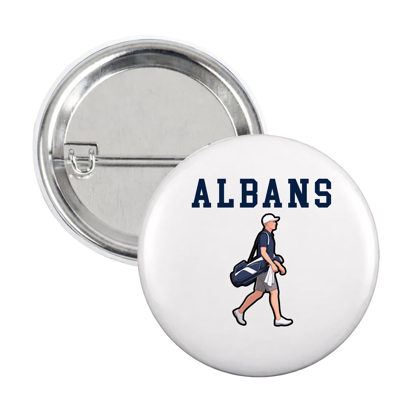 Game Day Button — Shirsey in White