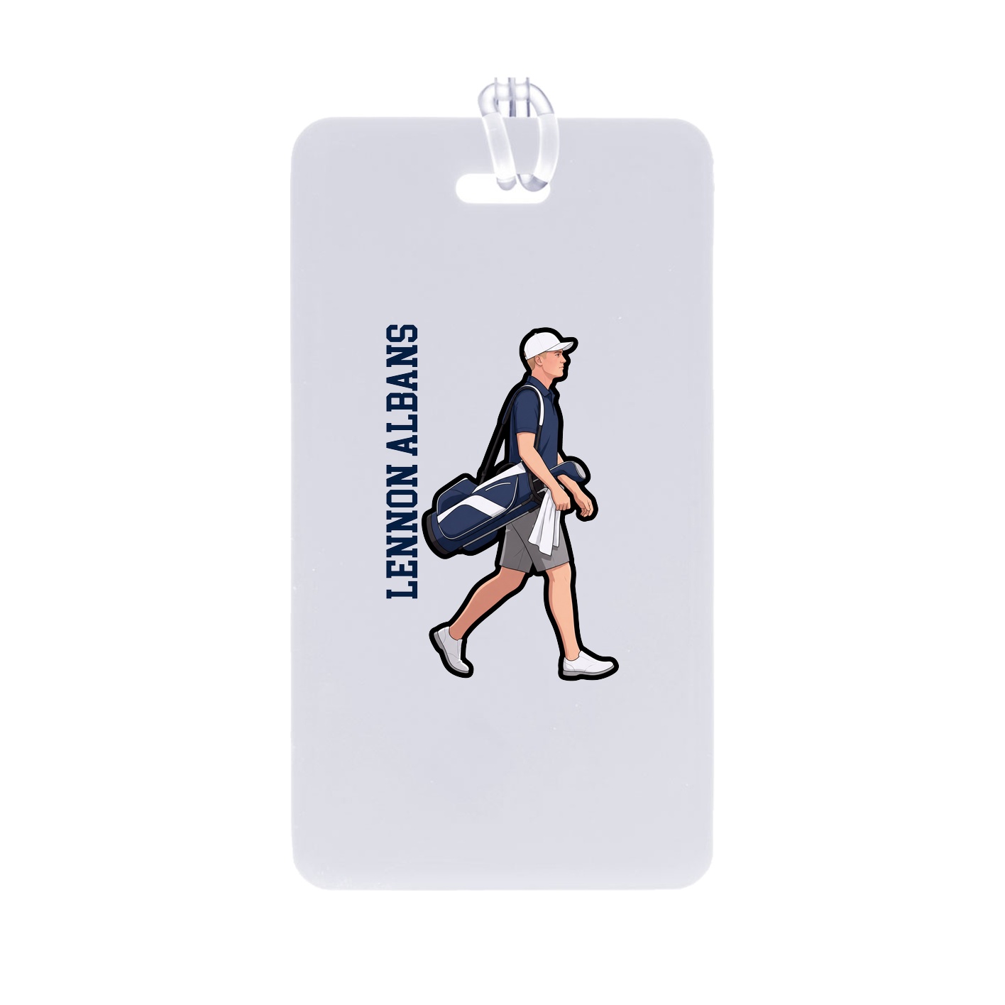 Bag Tag — Name Vertical in Classic