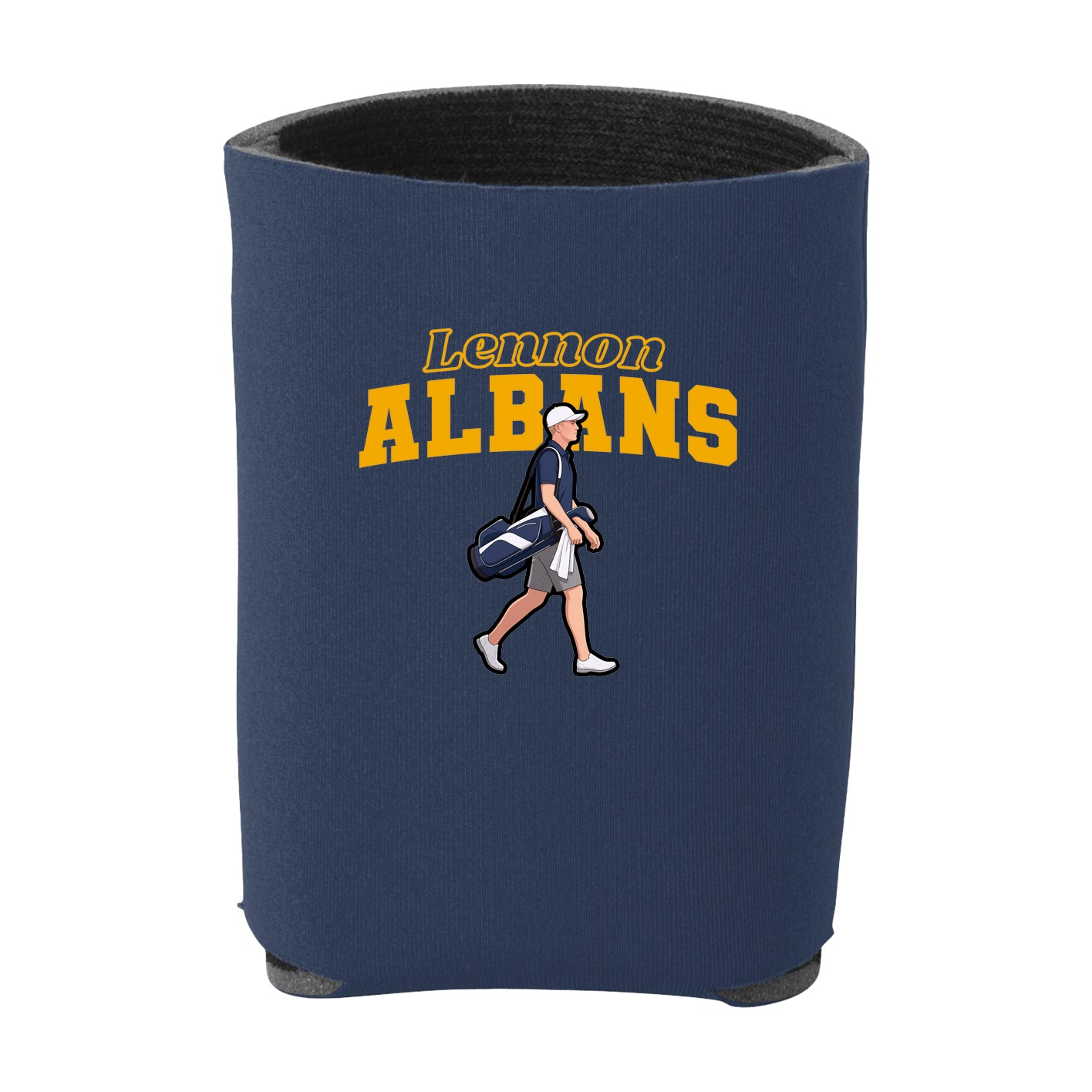Can Holder — Name Arch in Navy