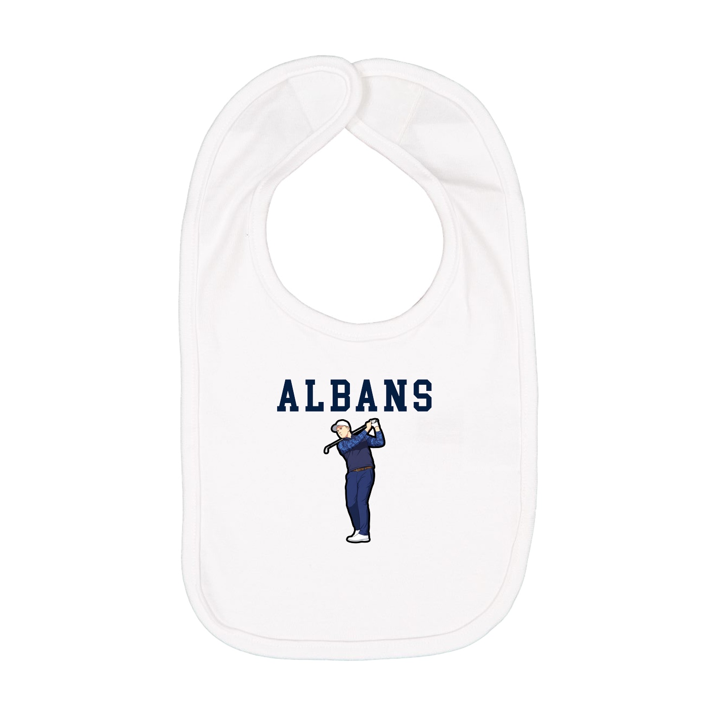 Infant Bib — Shirsey in White