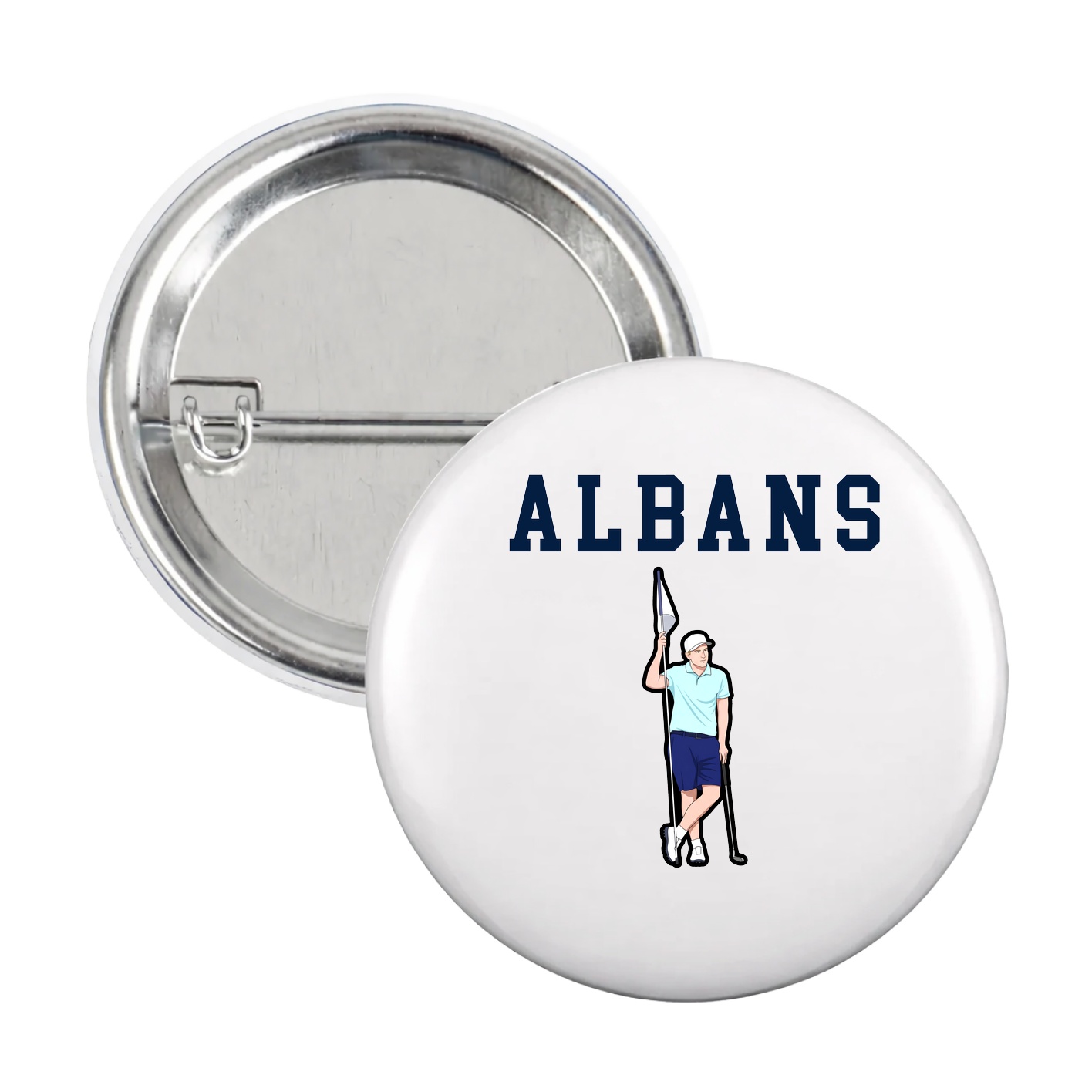 Game Day Button — Shirsey in White