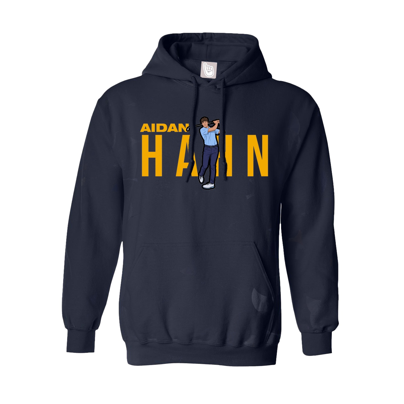 Hoodie — Player Name in Navy