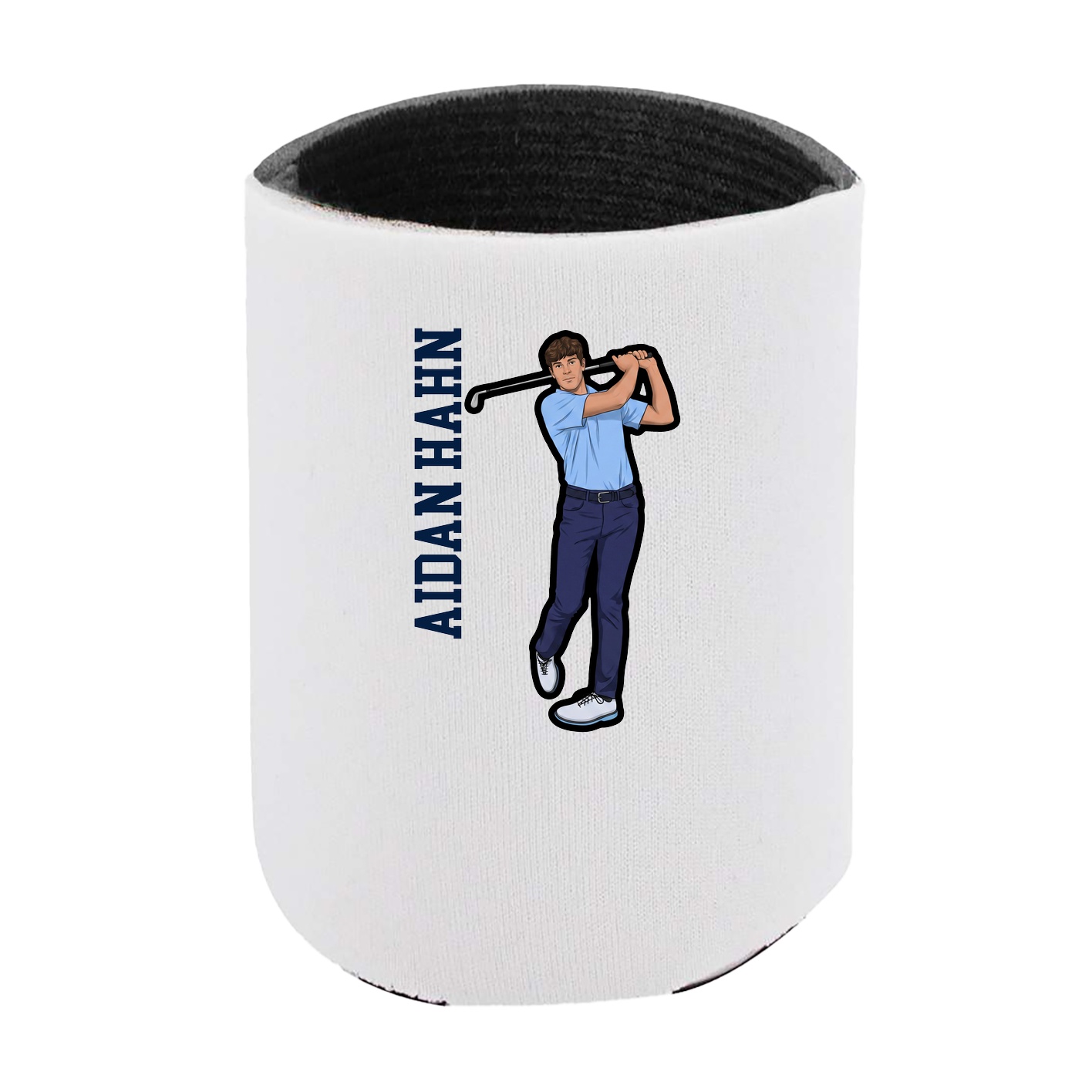 Can Holder — Name Vertical in White