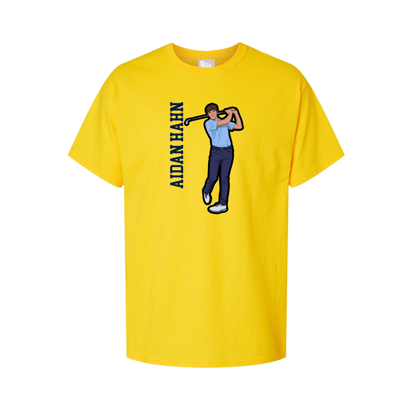 Tee — Name Vertical in Gold